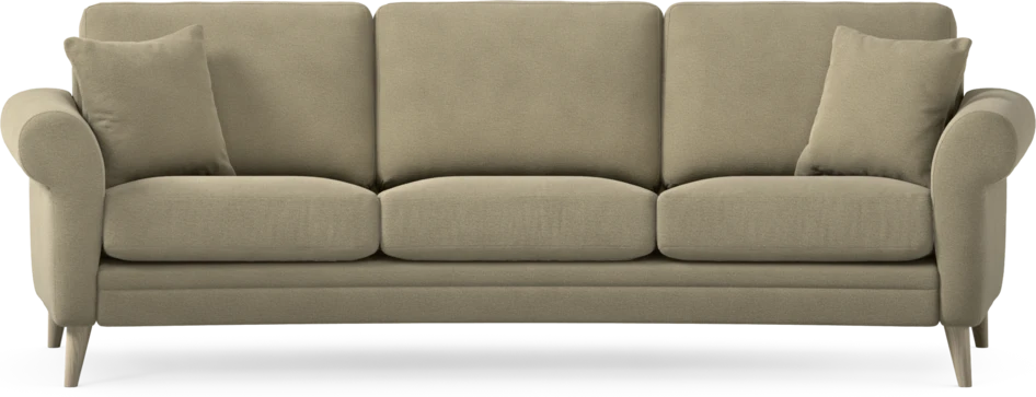 Eden - 3-sits soffa svängd - Beige