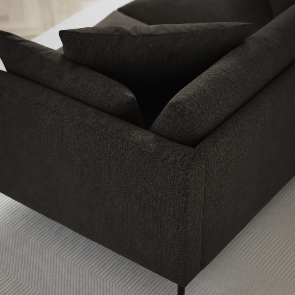 Harper - 3-sits soffa - Brun