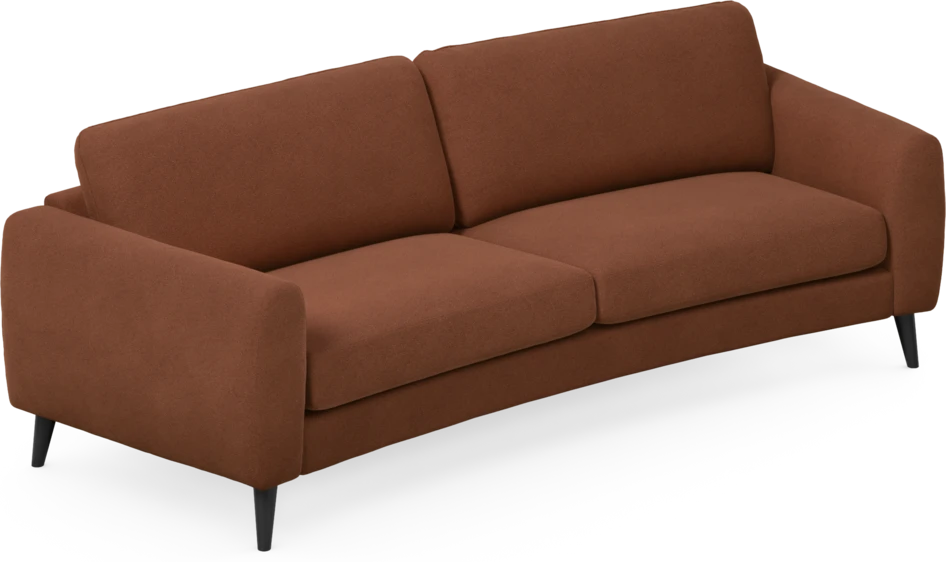 Bridge - 3-sits soffa svängd - Orange