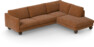 Madison Lux - 3-sits soffa med divan höger - Orange
