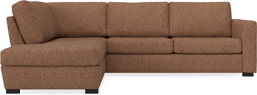 Friday - 2,5-sits soffa med divan vänster - Orange