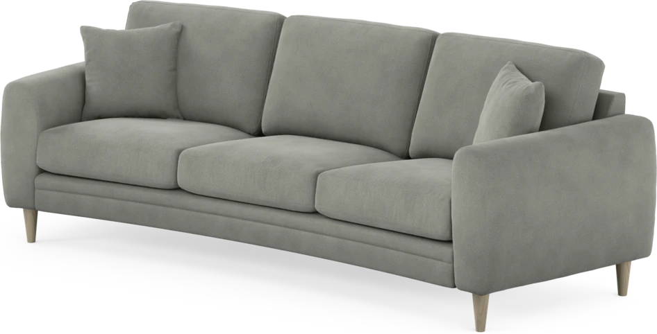 Eden - 3-sits soffa svängd - Grå