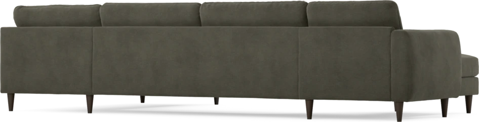 Bridge - 3-sits soffa med schäslong vänster och divan höger - Grå