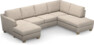 Friday - 3-sits soffa med schäslong vänster och divan höger - Beige