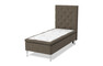 Sense Delux - Ramsäng, enkelsäng med bäddmadrass Sleep Delux - Brun