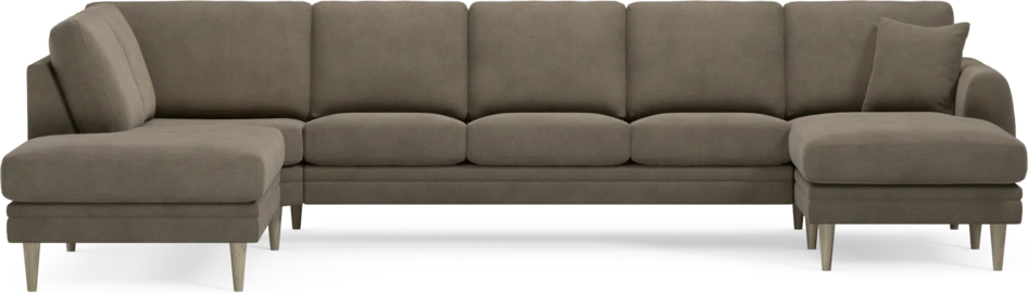 Eden - 3-sits soffa med divan vänster och schäslong höger - Beige