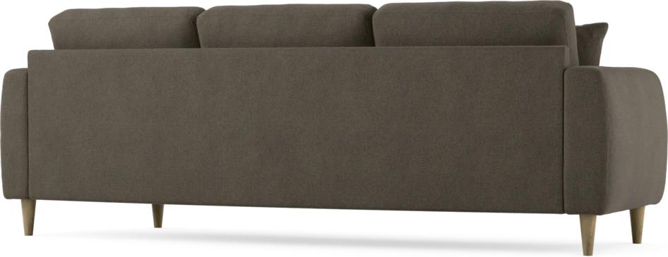 Eden - 3-sits soffa svängd - Brun