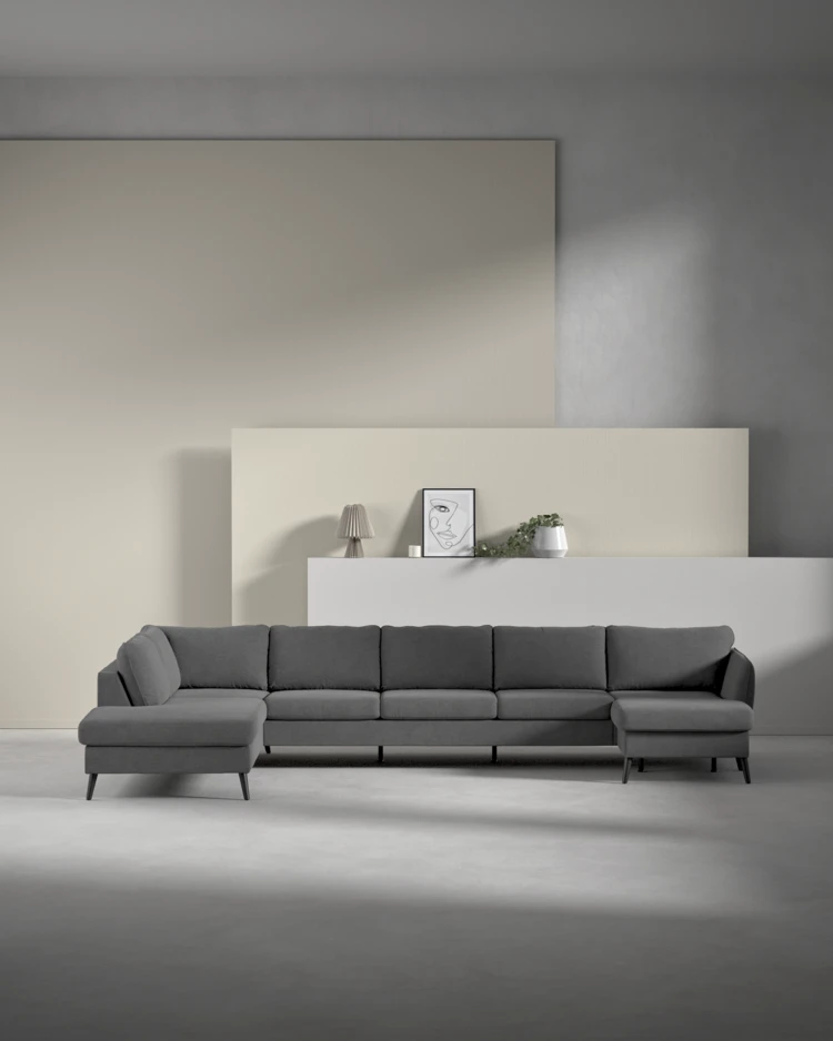 County - 4-sits soffa med divan vänster och schäslong höger - inspiration