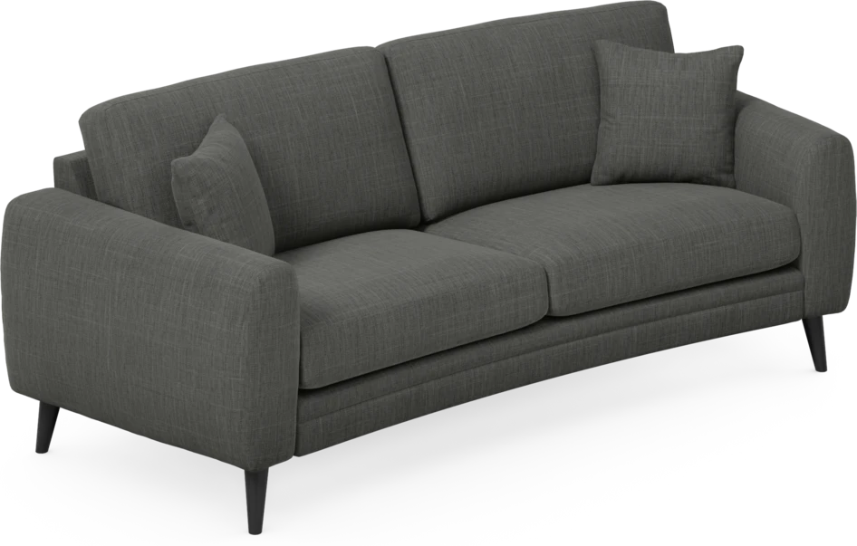 Eden - 2,5-sits soffa svängd - Grå