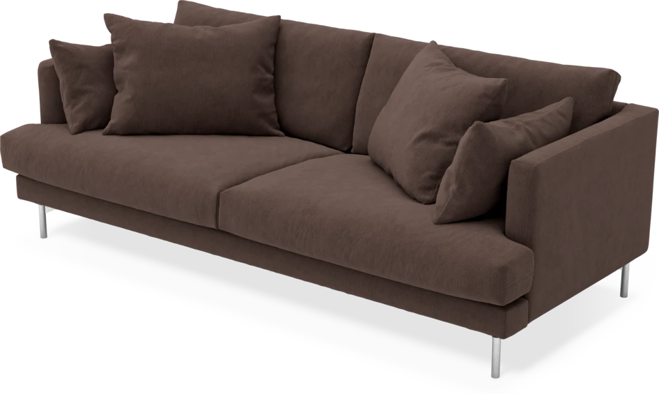 Harper - 3-sits soffa - Brun