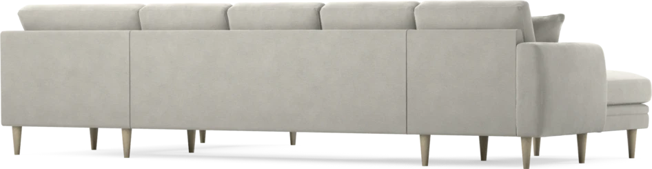 Eden - 3-sits soffa med schäslong vänster och divan höger - Grå