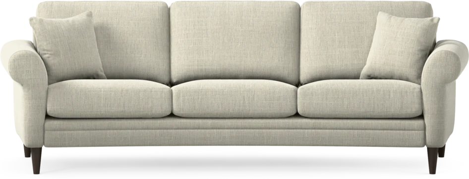 Eden - 3-sits soffa svängd - Beige