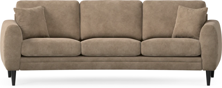 Eden - 3-sits soffa svängd - Beige