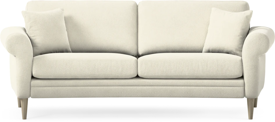 Eden - 2,5-sits soffa svängd - Vit