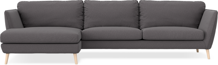 Madison - 3-sits soffa med schäslong vänster - Grå
