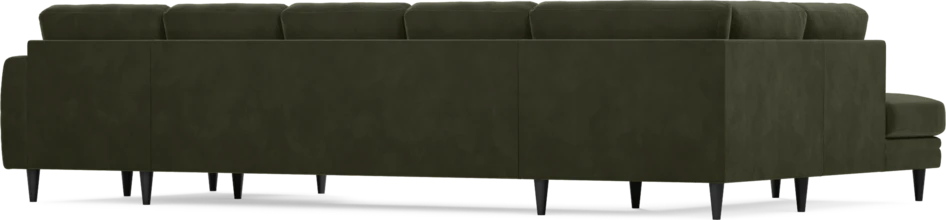 Eden - 3-sits soffa med divan vänster och schäslong höger - Grön