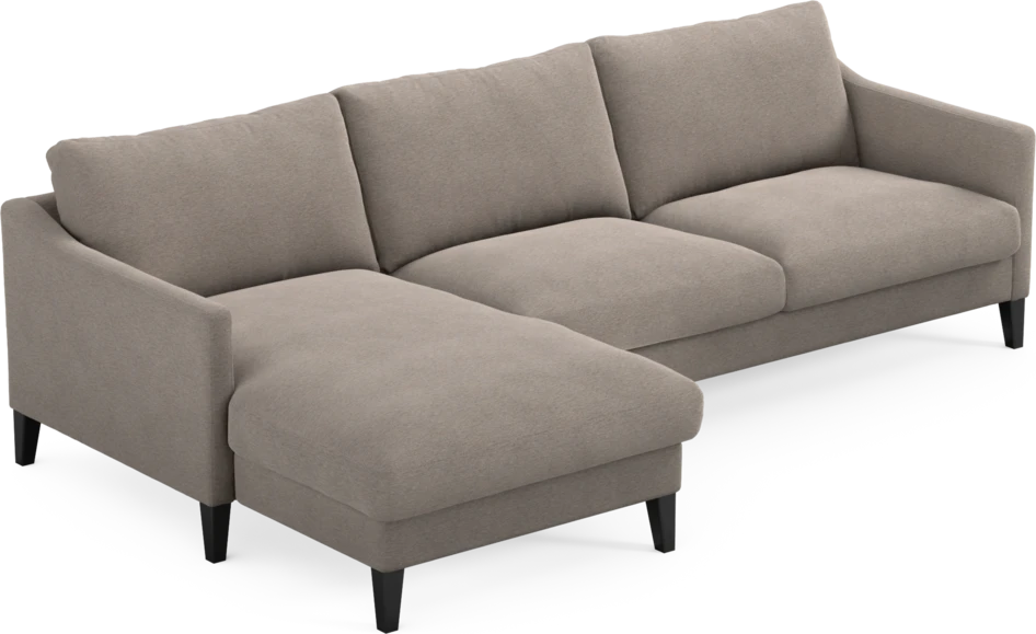 Winston - 3-sits soffa med schäslong, vändbar - Beige