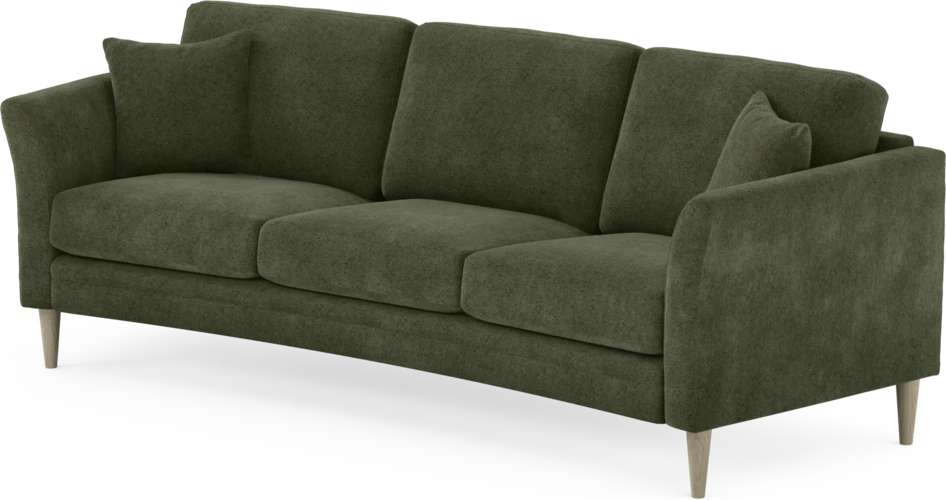 Eden - 3-sits soffa svängd - Grön