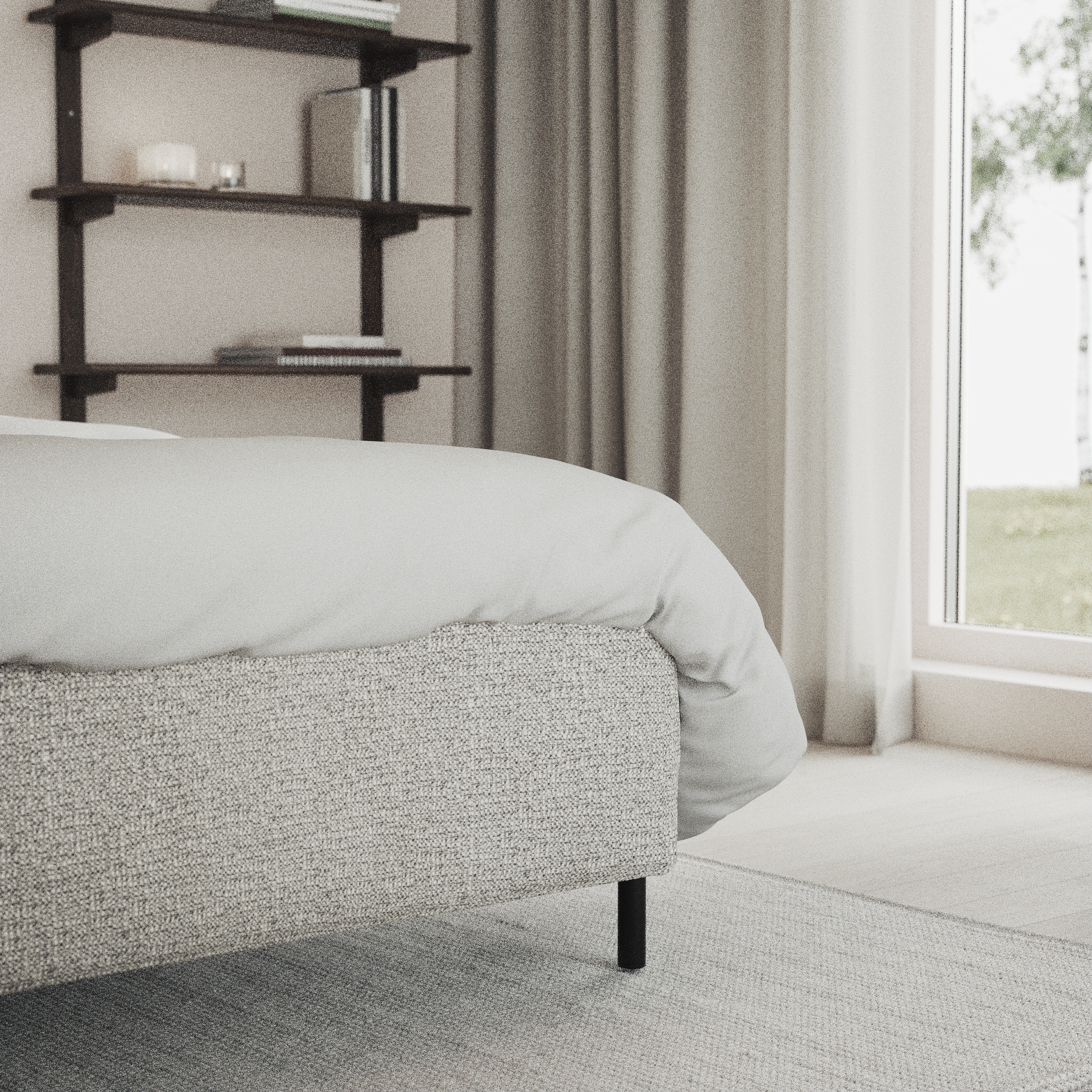 Delux Exclusive - Kontinentalsäng, enkelsäng 140 cm med bäddmadrass och sängben - inspiration