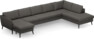 County - 4-sits soffa med schäslong vänster och divan höger - Brun