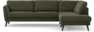 Bridge - 3-sits soffa med divan höger - Grön