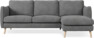 Madison Lux - 2-sits soffa med schäslong höger - Vit