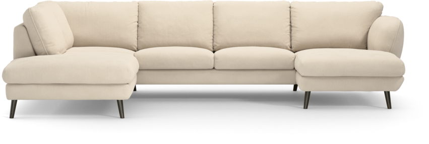 Madison Lux - 2-sits soffa med divan vänster och schäslong höger - Beige