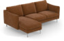 Madison Lux - 2-sits soffa med schäslong vänster - Orange