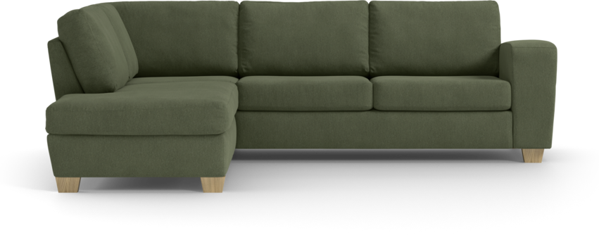 Friday - 2,5-sits soffa med divan vänster - Grön