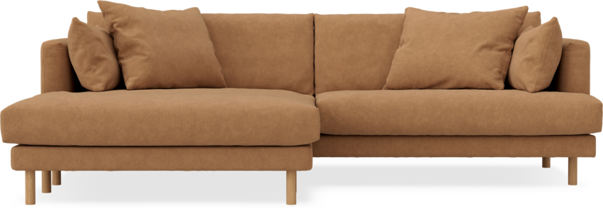 Harper - 4-sits med schäslong XL vänster - Gul