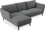 Madison Lux - 2-sits soffa med schäslong vänster - Grå
