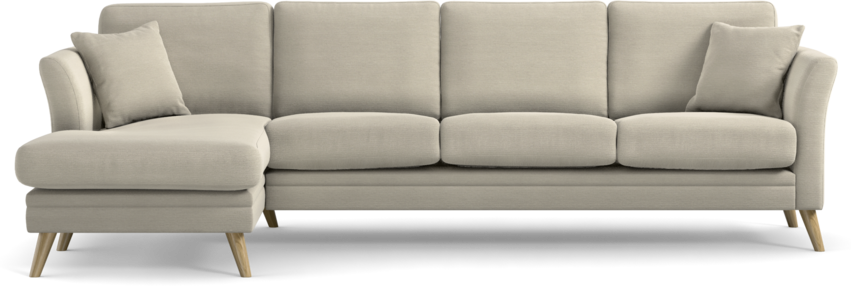 Eden - 3-sits soffa med schäslong - Beige