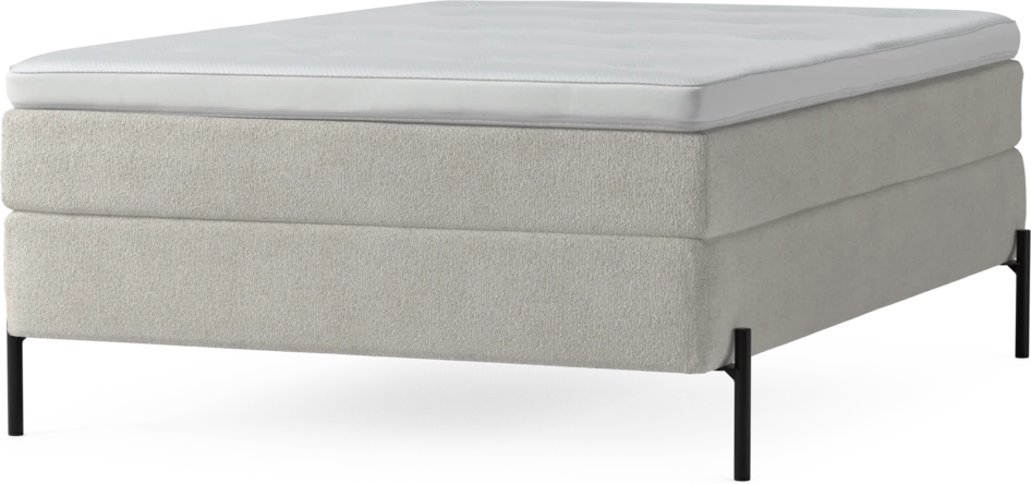 Delux Sense - Kontinentalsäng, enkelsäng 140 cm med bäddmadrass och sängben