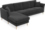 Eden - 3-sits soffa med schäslong - Grå
