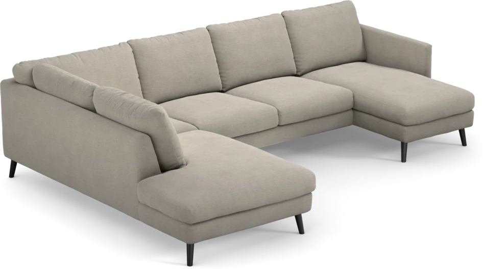 Madison - 2-sits soffa med divan vänster och schäslong höger - Grå