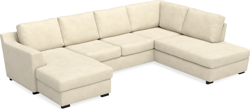Friday - 3-sits soffa med schäslong vänster och divan höger - Beige