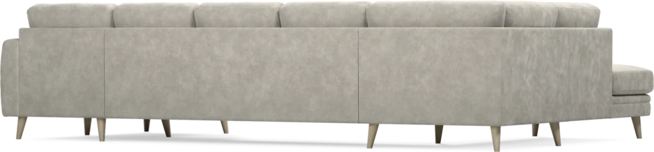 Eden - 3-sits soffa med divan vänster och schäslong höger - Grå