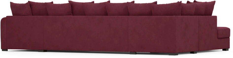Town - 3-sits soffa med divan vänster och schäslong höger - Röd