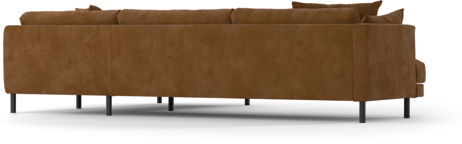 Harper - 3-sits soffa med divan höger - Orange