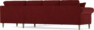 Eden - Hörnsoffa, 3+3-sits - Röd