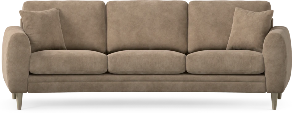 Eden - 3-sits soffa svängd - Beige