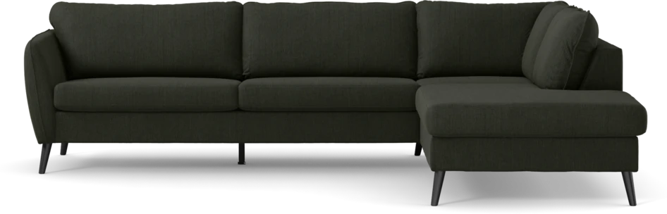 County - 2,5-sits soffa med divan höger - Grön