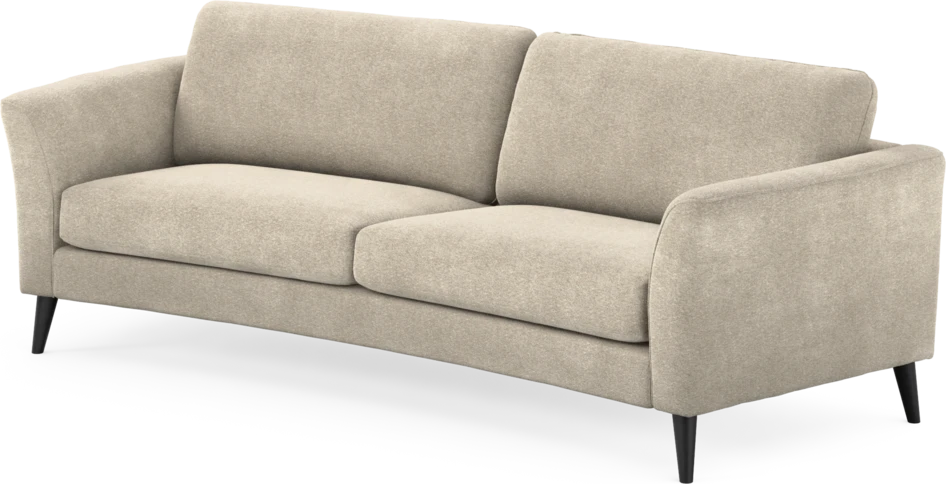 Bridge - 3-sits soffa svängd - Beige