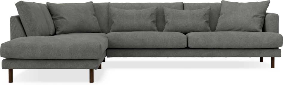 Harper - 3-sits soffa med divan vänster - Grå