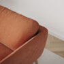 Madison Lux - 2-sits soffa med schäslong vänster - Orange