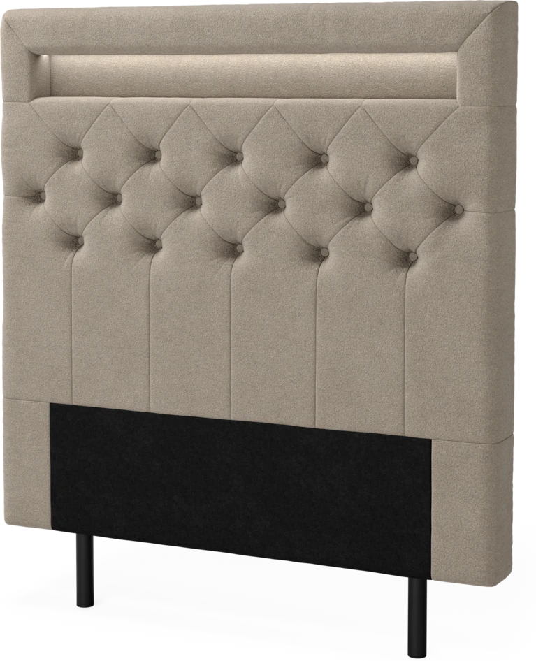 New York led - Sänggavel, 90-210 cm - Beige