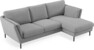 Madison Lux - 2-sits soffa med schäslong höger - Grå