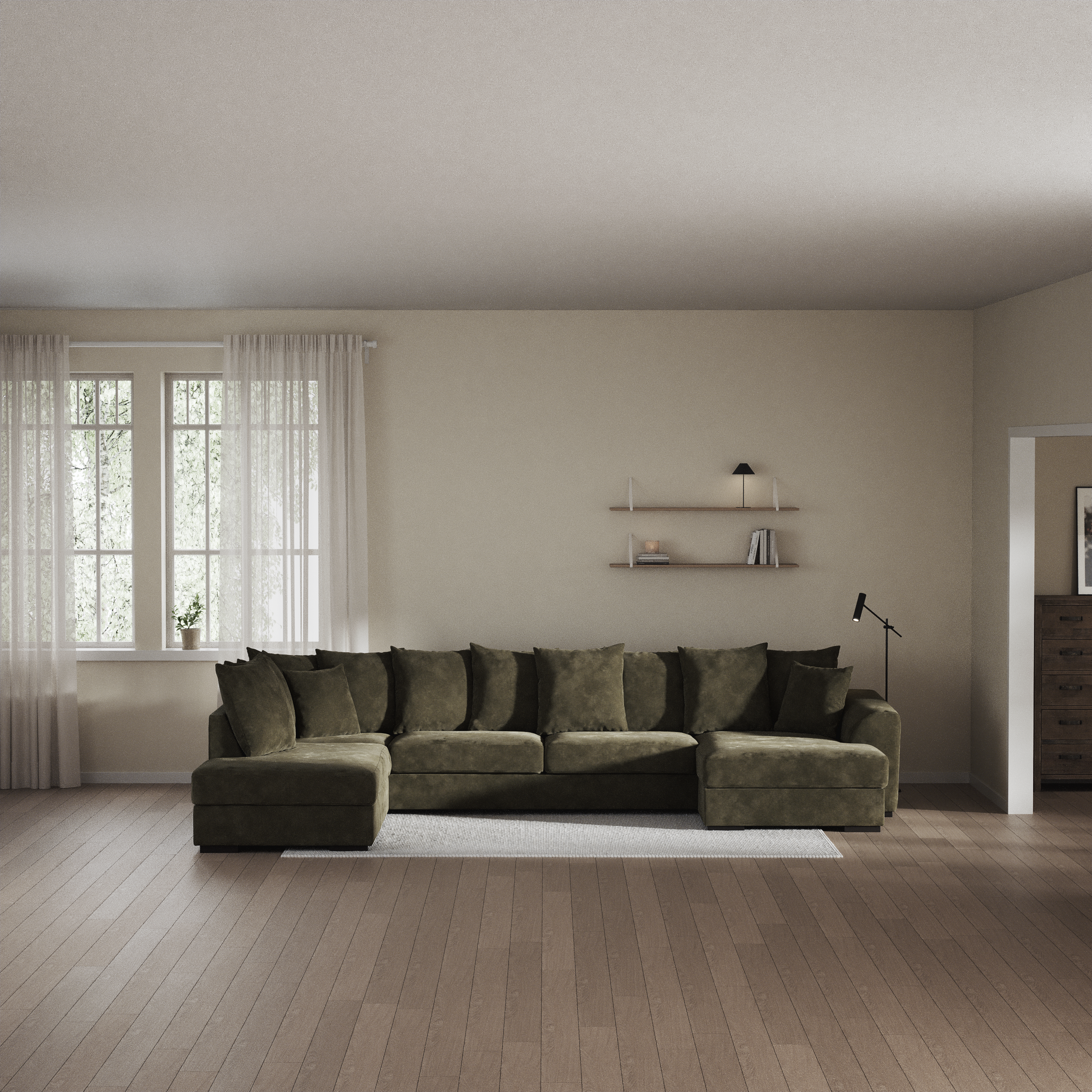 Town - 3-sits soffa med divan vänster och schäslong höger - inspiration