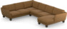 Madison Lux - Hörnsoffa med schäslong höger - Brun