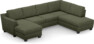 Friday - 3-sits soffa med schäslong vänster och divan höger - Grön